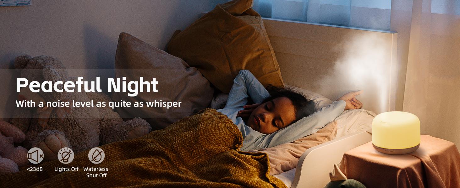 ASAKUKI 500ml Essential Oil Diffuser for Home, Aromatherapy Humidifiers, Auto-Off, Room Decor, Air Purifier, Aromatic Ambient Mist Nebulizer Relaxing