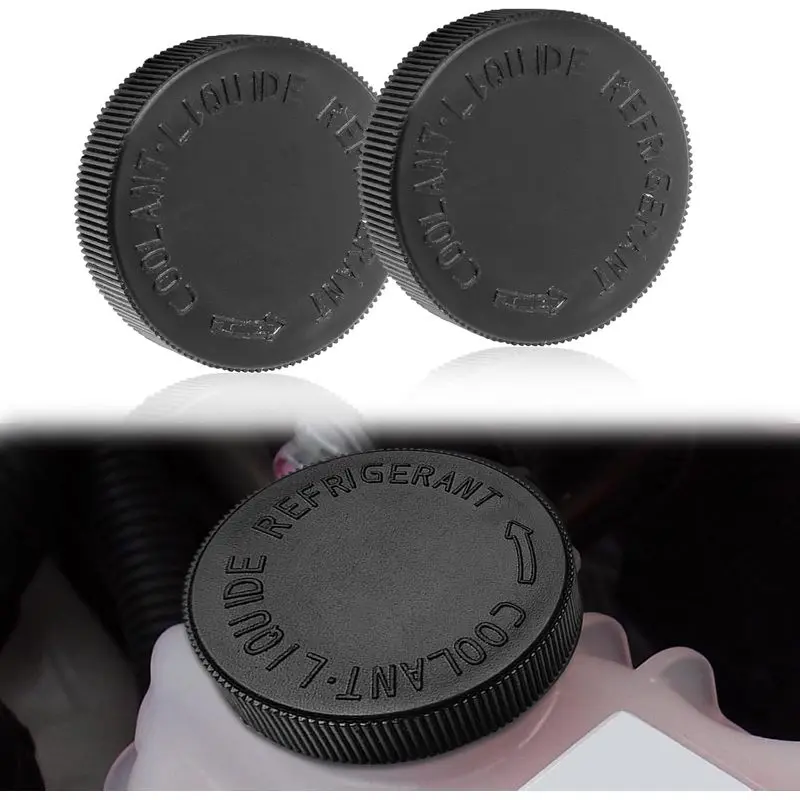 Outdoor sportsware 2PCS Engine Radiator Coolant Water Tank Black Reservoir Cap, Compatible with Infiniti Nissan Renault, OEM# 21712-79900