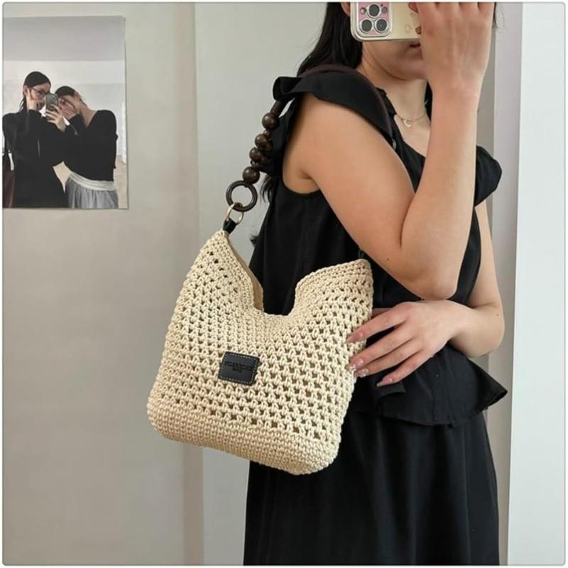 Bohemia Beach Bag for Women, Macrame Shoulder Tote Bag, Crossbody Purse, Travel Beach Bag, Summer Top-Handle Hobo Bags 2026