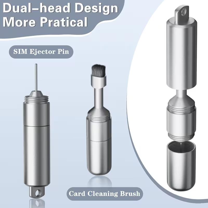 [hagibis Tool] Multi-Functional Cleaning Brush for iPhone AirPods Camera Sim Card Removal Headphone Clean Keychain Included Durable Design