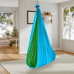 Kids Calming Sensory Hammock Swing Indoor Outdoor Therapy Chair 360° Swivel Hug Support 300 Lbs Capacity for Sensory Training Autism and Relaxation