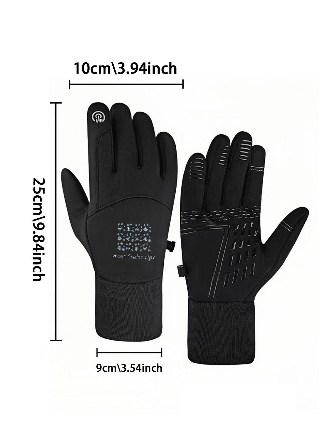 1pc with  h ss fashi winter gloves thermal gloves Touch Screen Breathable Daily Use Adults Cozy winter gifts Soft Popular Best Selling Stylish