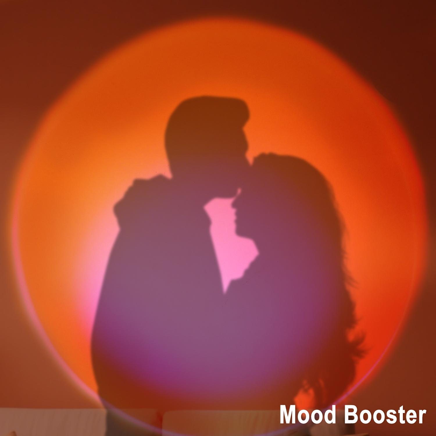 Fall Sunset Lamp Projector Light 180° Adjustable Sunset Mood Lamp, 4 Modes, Remote Control RGB Ambient Night Light for Bedroom, Gaming Room, Live Streaming Photography & Parties Home Wall Decor Party Live Streaming Christmas Gift Led Multi