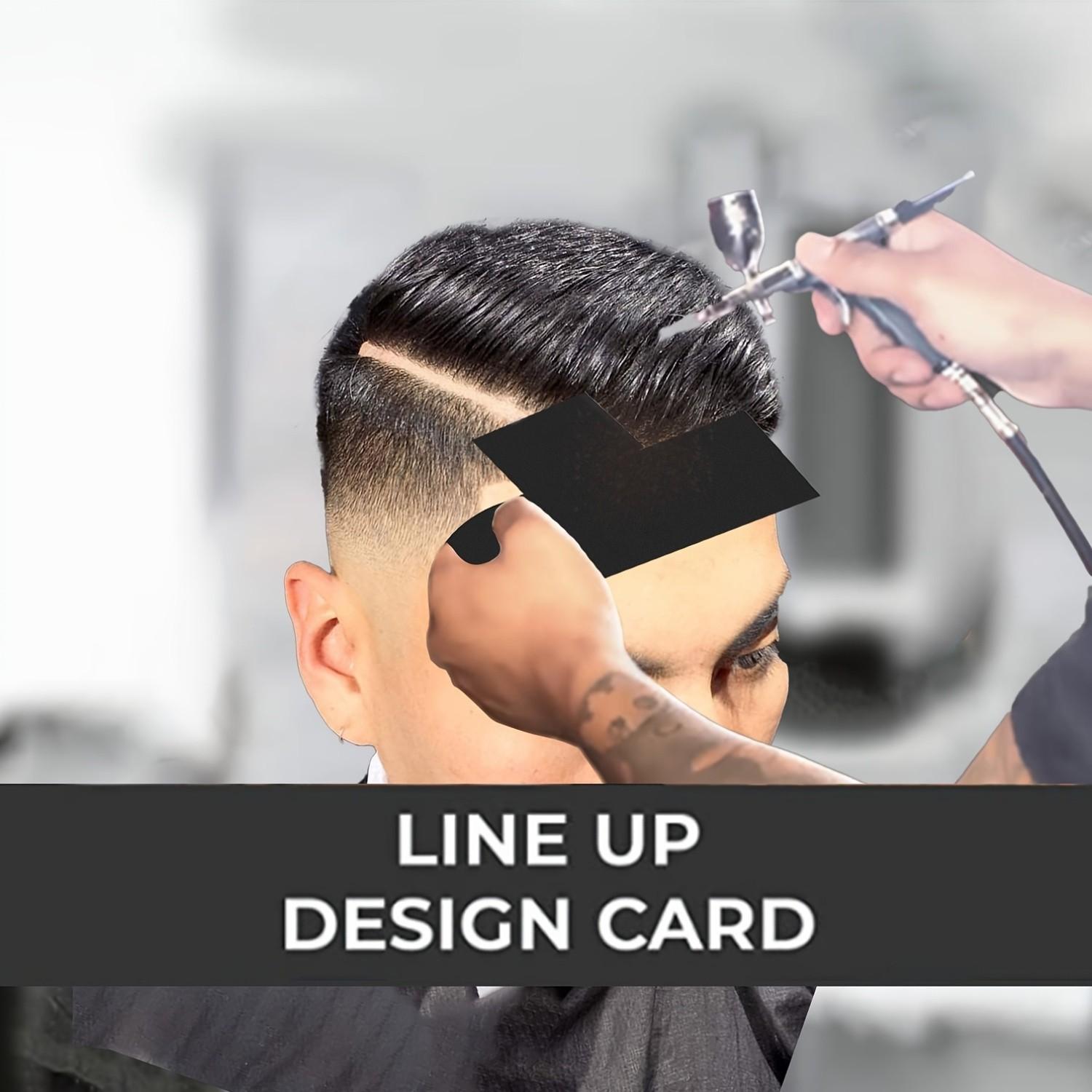 T-Shaped Hair Cutting Guide Template, Professional Barber Hairline Shaper Ruler, DIY Haircut Stencil for Men's Fade & Beard Lineup, Salon Home Hair Styling Tool