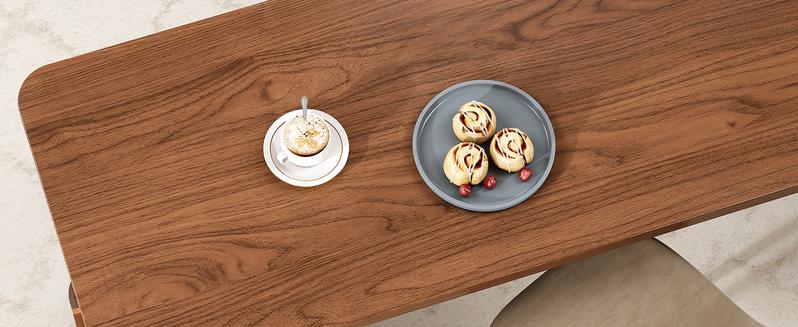 【Valentine's Day gift】ONBRILL 59 Inch Kitchen Island with Storage, Fluted Counter Height Table, Mid-Century Modern Kitchen Island Table with Sliding Door, Home Bar Tables with Wine Rack and Drawers