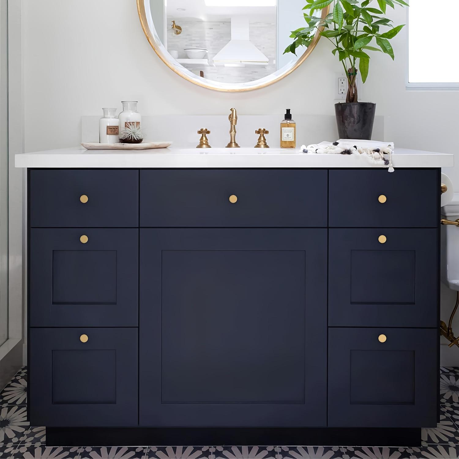 Textured Cabinet Knob Set, Modern Round Drawer Pulls, Includes Installation Screws, Ideal for Kitchen Cabinets, Bathroom Vanities, Closets