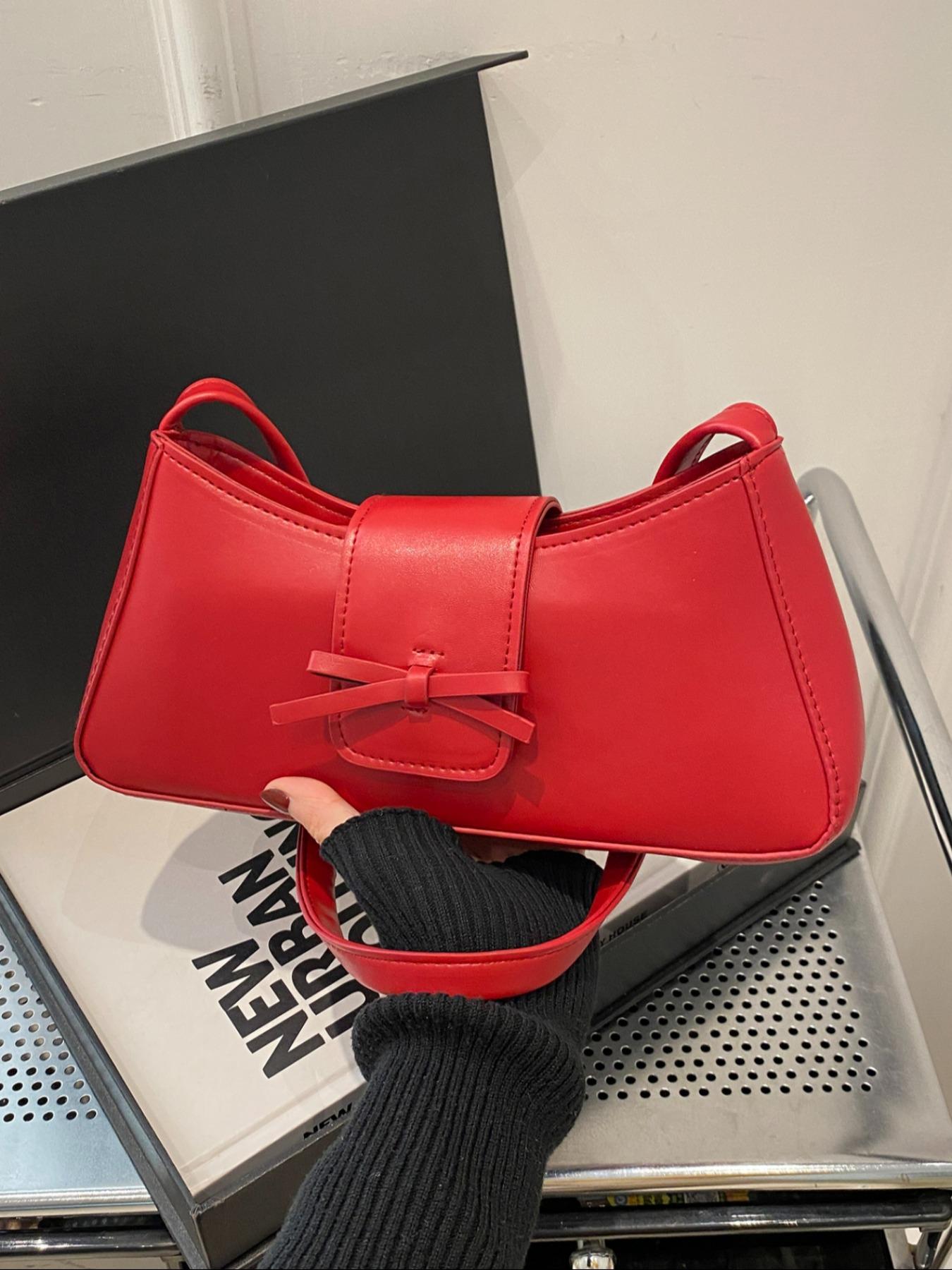 Leopard Print Fashion Trendy Bowknot Decorative Shoulder Bag, Stylish High-End Commuter Backpack, Unique Personality Design