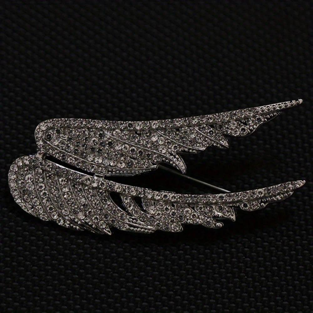 Angel's Wings Exquisite and Elegant Female Feather Brooch Temperament Versatile Suit Coat Pin Accessories