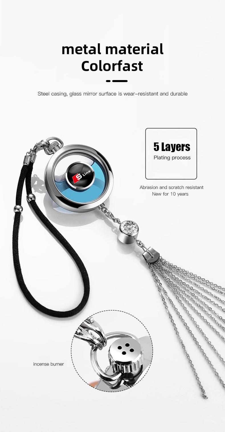 1Pcs Car Perfume Pendant Air Freshener Hanging Perfume Diffuser For Audi S Line A7 A3 A6 S8 TTS S5 Q8 Q4 Q5 A8L Q7 SQ2 A5 A4 S4 S6 SQ5 S7 SQ7 Q6 SQ6 SQ8 S7 S3 A8 A1 Q2 Q3 e-tron