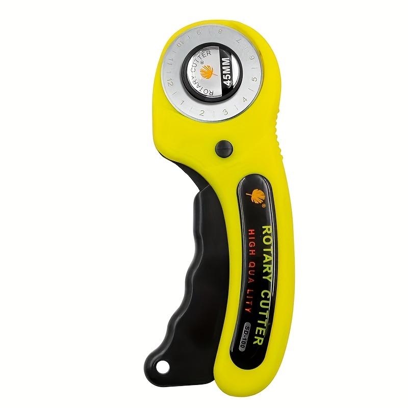 1pc 45mm Patchwork Roller Wheel Knife Cloth Cutting Knife Leather Paper Fabric Craft Fabrics Rotary Cutter Sewing Tools DIY Sewing Accessories