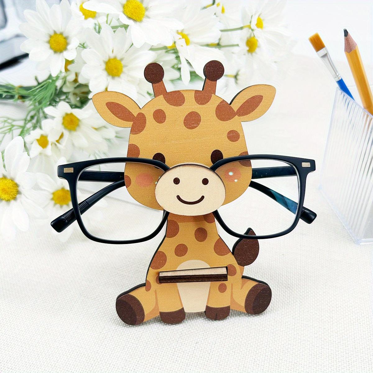 Giraffe Shape Glasses Jewelry Stand, Glasses Holder, Cute Animal Design, Suitable for Fashion Glasses, Necklaces, Home Office Desk Organizer, Unisex Gift