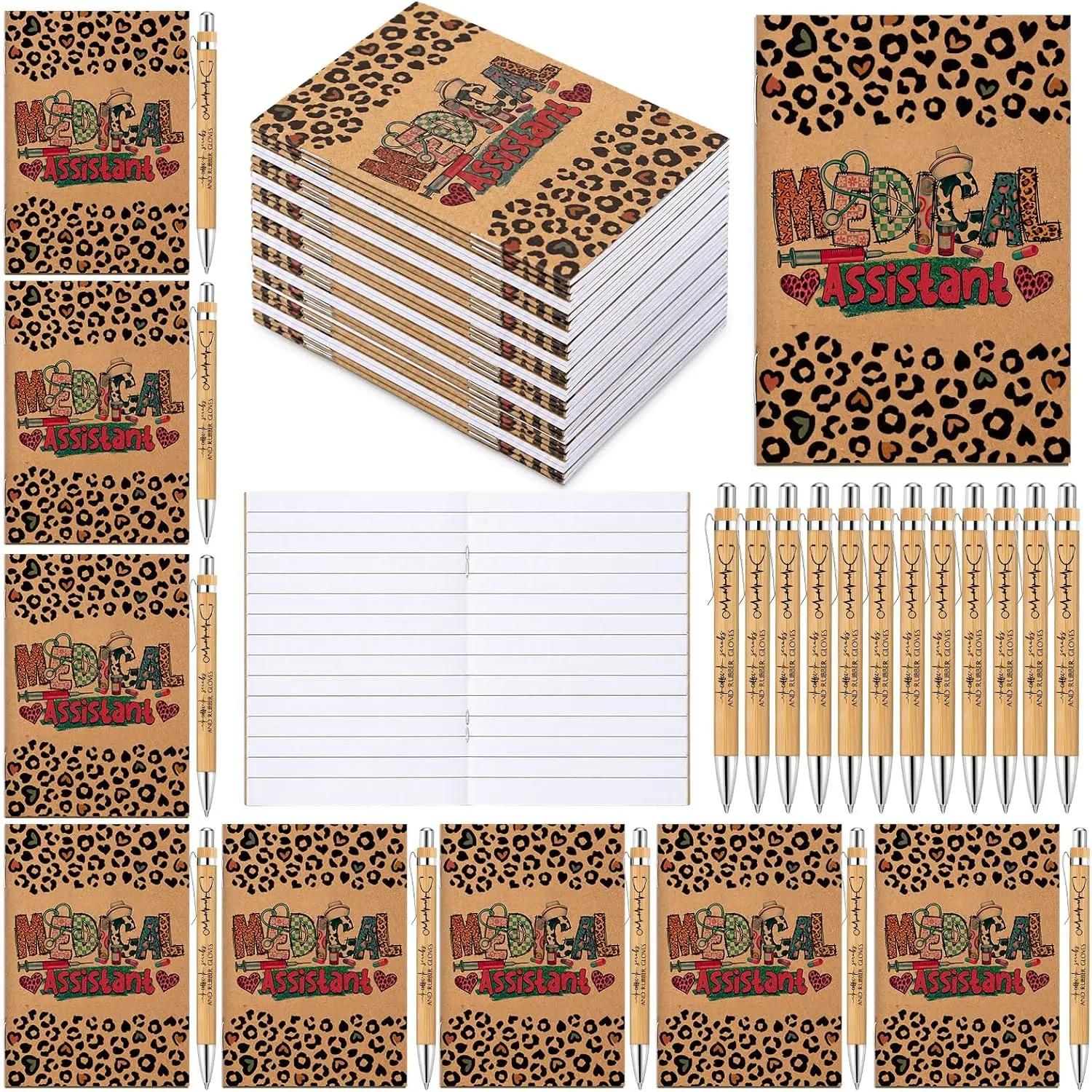 72 count/ 36 Sets  Assistant Appreciation Gifts Bulk Notebooks & Pens