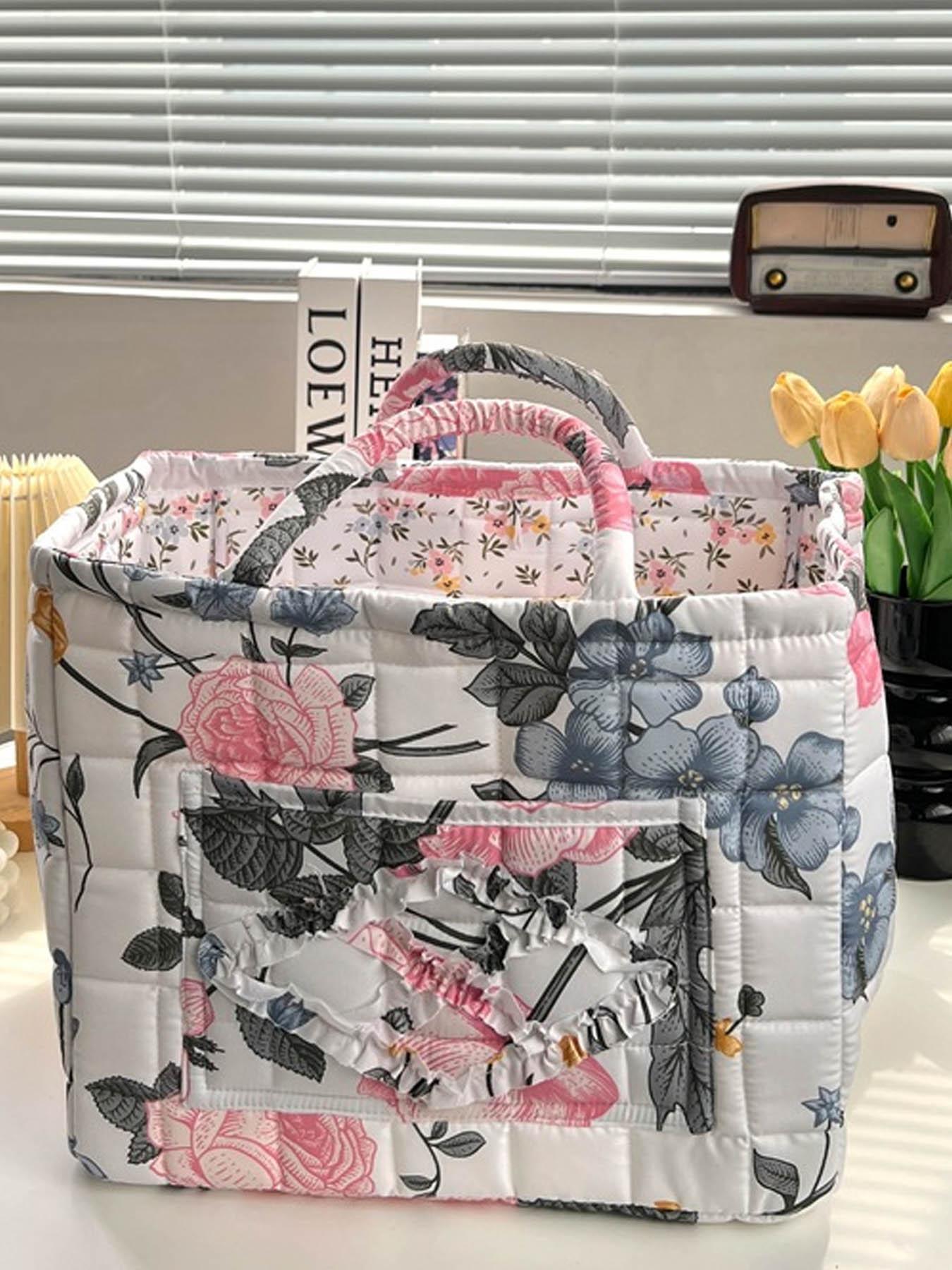 Car Interior Storage Basket, Clothing Book WorkSupplies Home Organizer Bag, Space Saving Multi-Purpose Car Accessory