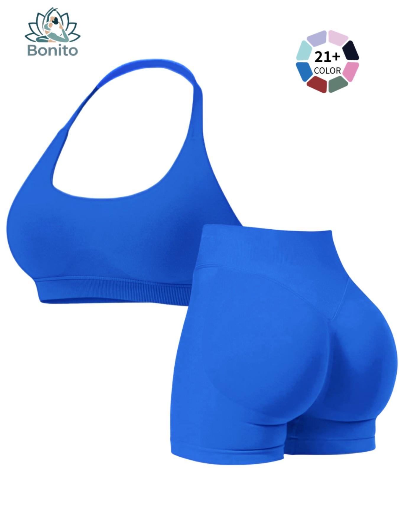 Trendy Backless Halter Yoga Suit, 2 Piece High Waist Workout Set, Perfect for Fitness Girls, Stylish and Comfortable Gym Wear