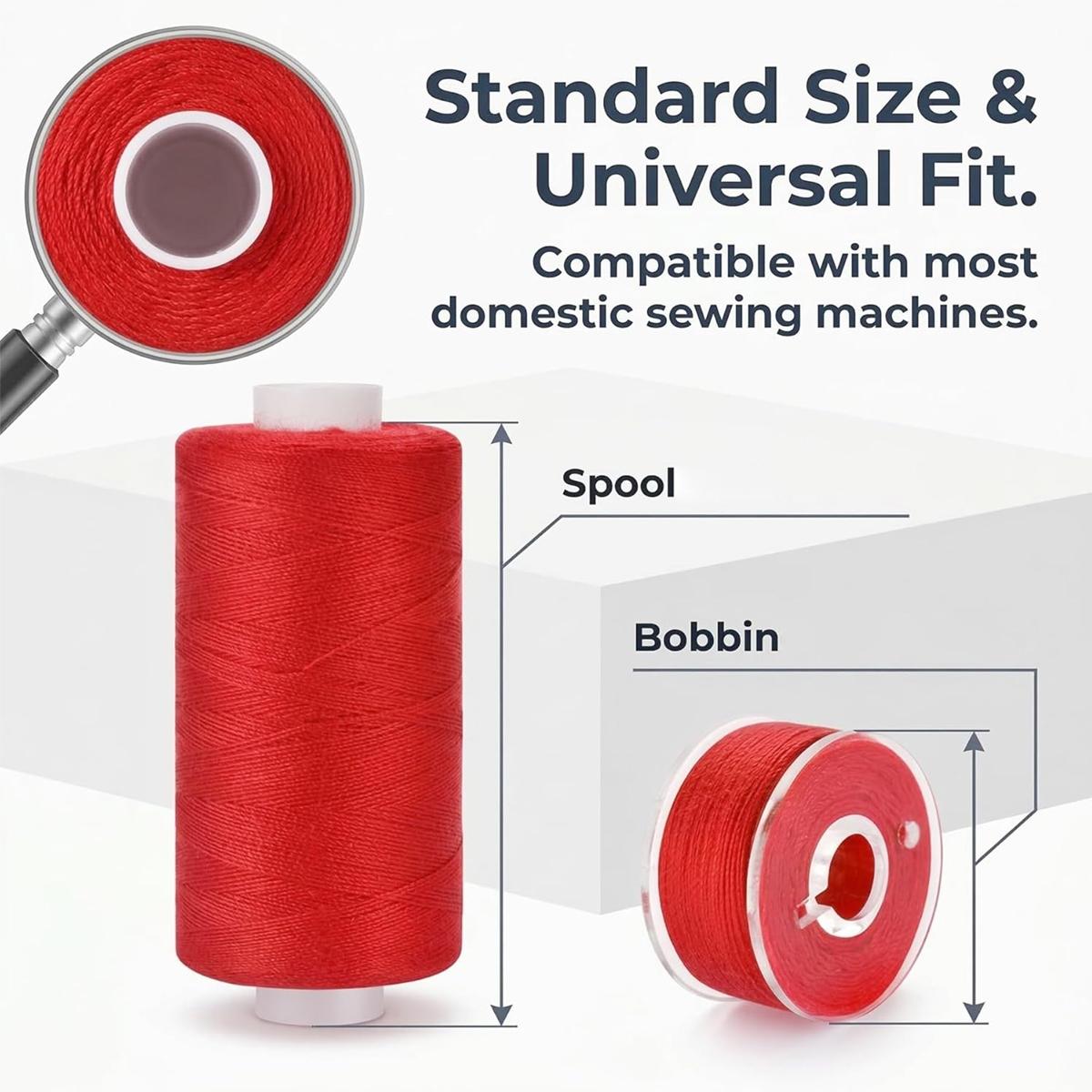 72PCS Sewing Thread Kit with 36 Prewound Bobbins, 36 Colors Polyester Thread Set, 400 Yards per Spool, Sturdy and resistant thread, Compatible with most sewing machines, for Sewing Machine & Hand Sewing, Quilting, Embroidery, Repairs, DIY Crafts