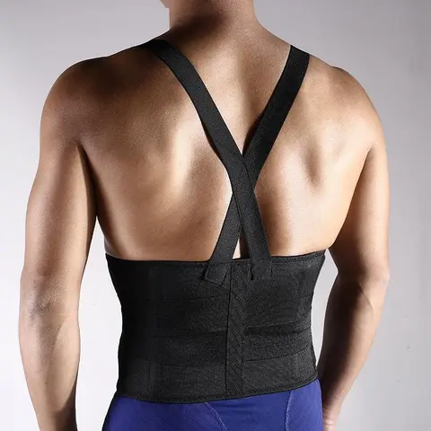 Waist Trainer with Adjustable Shoulder Straps for Men Waist Cincher Belt with Hook and Loop Fastener Waist Girdles for Work Supportive Shapewear Breathable