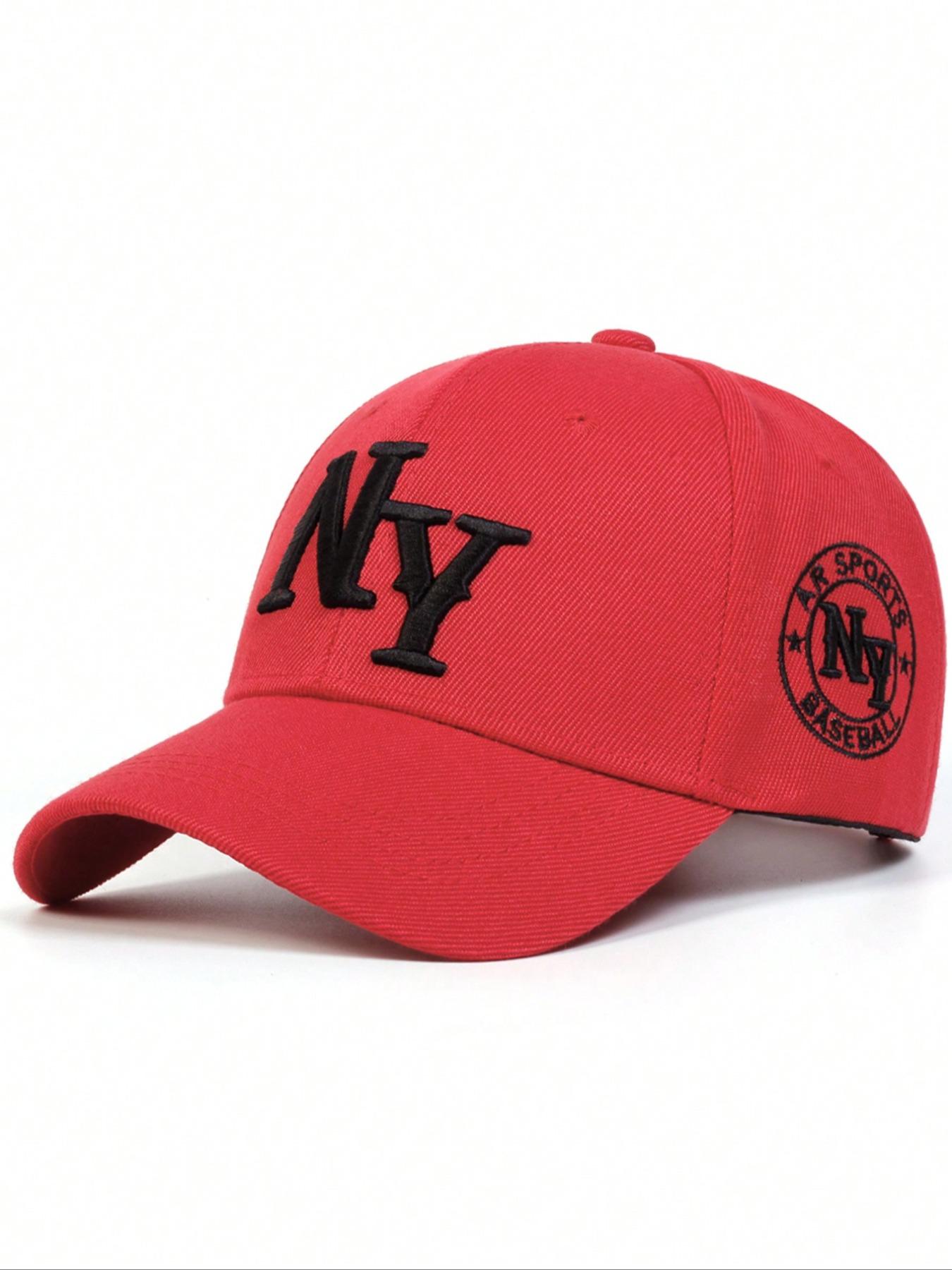 Letter Embroidered Baseball Cap, Outdoor Adjustable Sun Protection Casual Hat, Suitable For Men And Women Traveling in Spring And Autumn