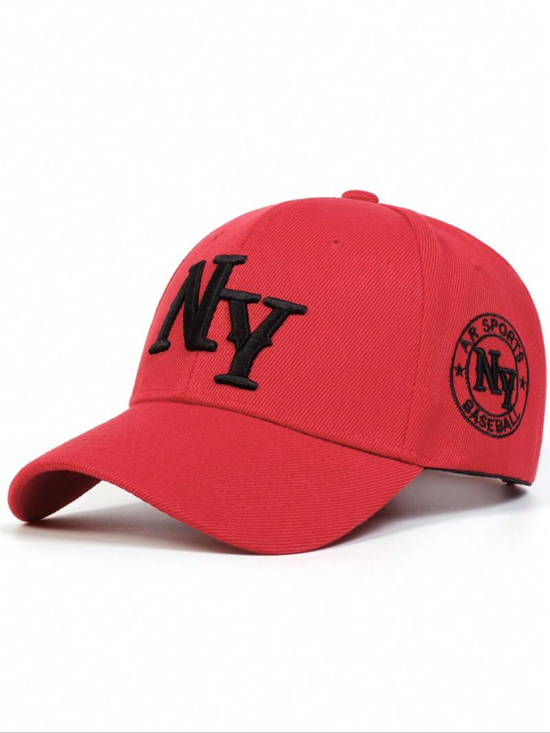 Letter Embroidered Baseball Cap, Outdoor Adjustable Sun Protection Casual Hat, Suitable For Men And Women Traveling in Spring And Autumn