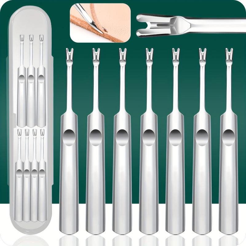 3/7-Piece Leatherworking Tool Set, Sewing U-Channel Grooving Tool, Edge Trimmer, Stainless Steel, Perfect for Enthusiasts
