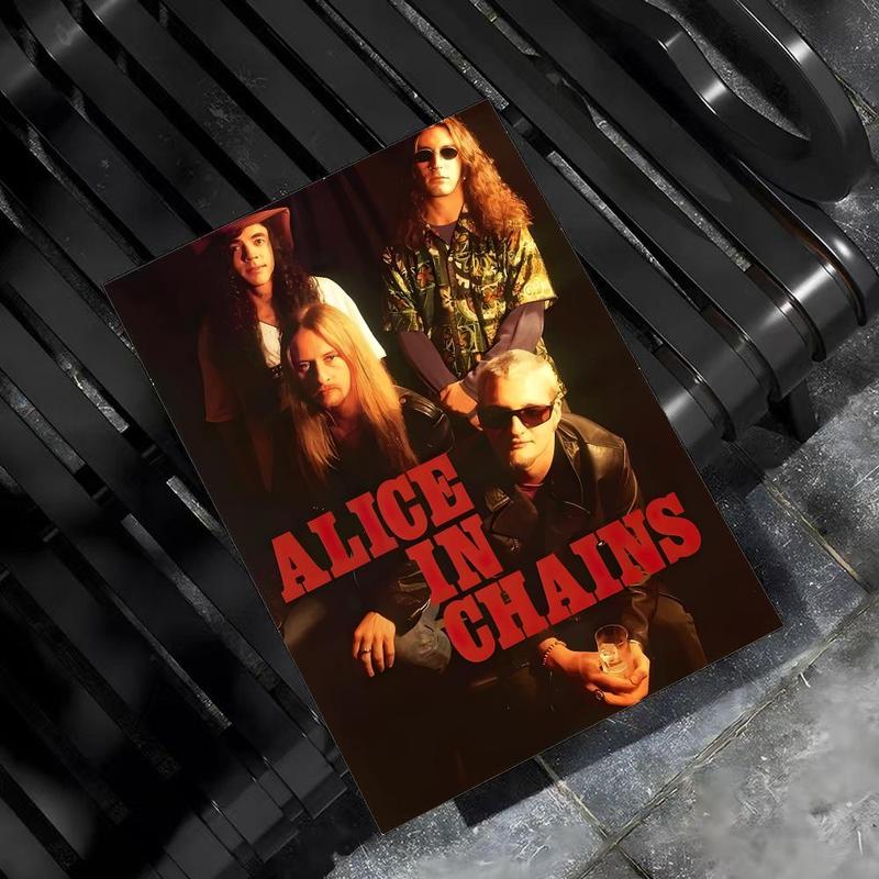 Fashion A-A-liceS in C-C-hainsS Poster HD Sticky Waterproof Wall Art High Quality Print Aesthetic Home Living Bedroom Bathroom hallway Decor Trendy Room Decoration Easy-To-Apply Gift Durable