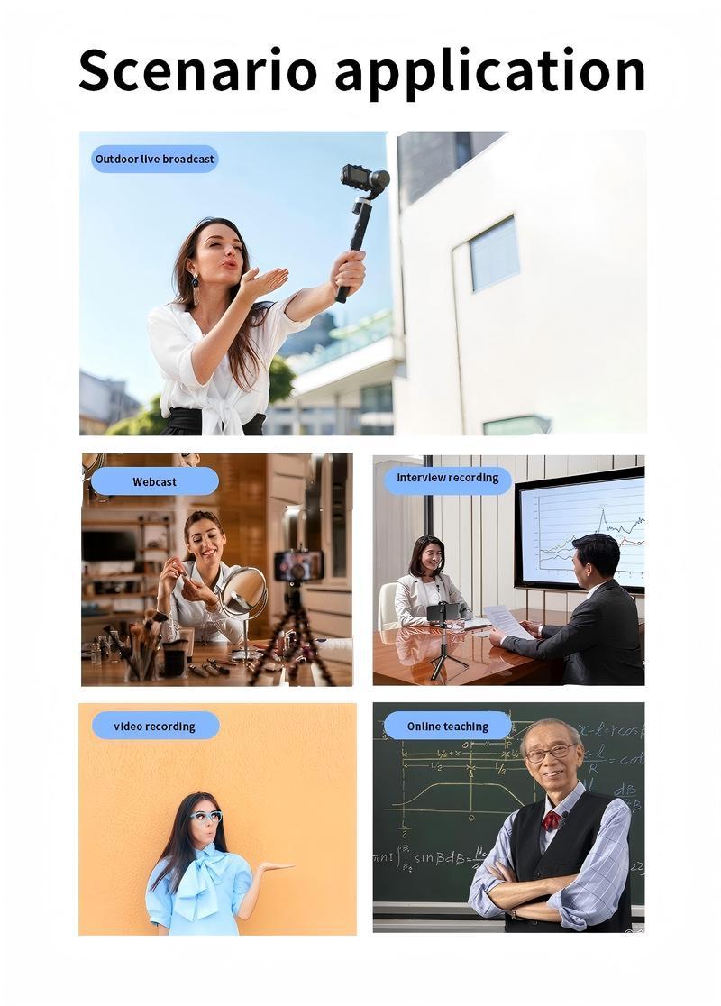 Professional Wireless Microphone, USB Rechargeable Wireless Microphone, Plug-Play Lapel Mic for Video Recording, Teaching, Interviews, Podcast Equipment, Gifts for Mums mini microfono minimic c interface mini microphone phone accessories Audio