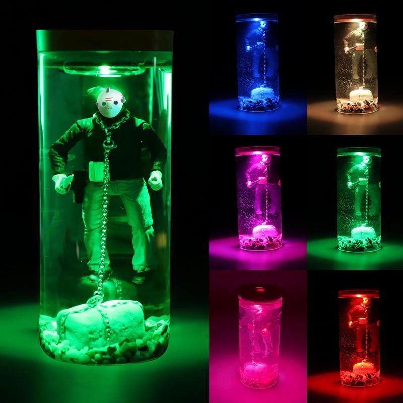 【FaddishDeal】Horror movie decorated water lights, Action Fear maps, collectibles, glow-in-the-dark Halloween decorated gifts Candle Creepy,Decorative centerpieces