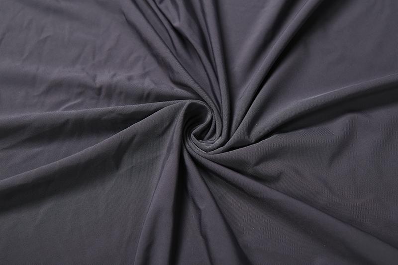 DOUCIU Basic Solid Color Simple Sporty Casual Versatile Tight-Fitting Sexy Hot Women'S Thin See-Through Long-Sleeved Jumpsuit And Pants Two-Piece Set