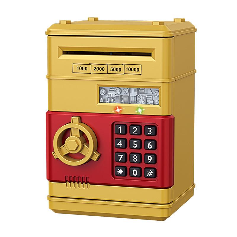 Adult & Kids Electronic Atm Piggy Bank, Password Lock & Auto Cash Slot, Large Capacity, Fits All Us Coins, Coin Storage, Secure Savings Solution, Cash Saving Box
