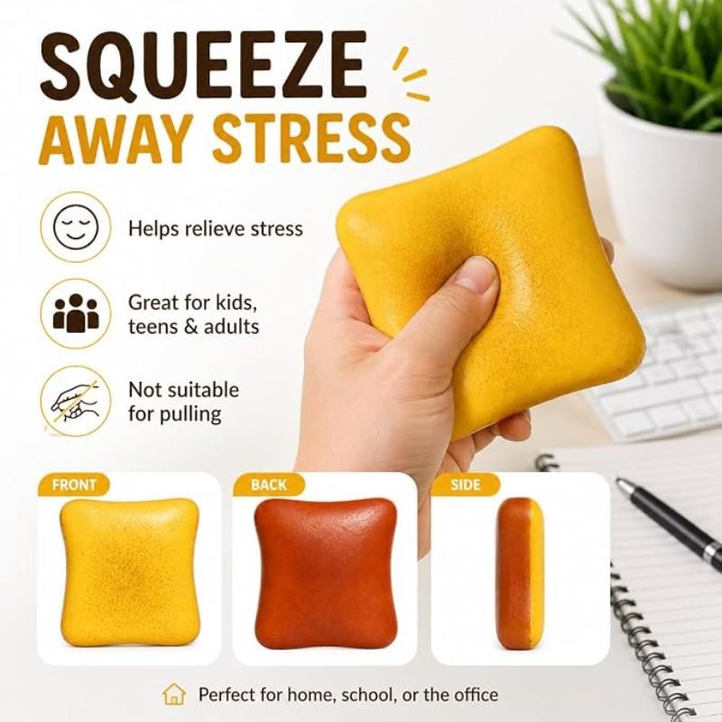 1/4pcs Bread Butter Squishy, Slow Rising Stress Ball, Squishy Fun, Soft Squishy Fidget, Fidget Toy for Adhd, Party Favor Gift, Stress Relief Item, Stress Relief Squishies, Model 2411xy08