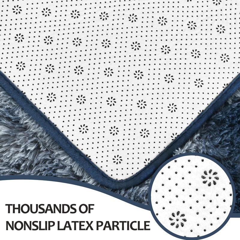 【Deals for You Days】Tie-Dyed Fluffy Shag Rug Area Rugs for Living Room Nursery Dorm Anti-Skid Soft Modern Plush Aesthetic Room Decor Floor Protection