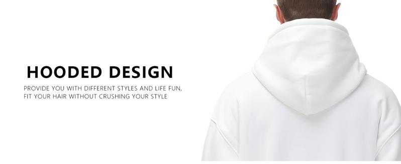 THE GYM PEOPLE Fleece Pullover Hoodie Loose Fit Ultra Soft Hooded Sweatshirt With Pockets Menswear