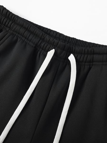 Men's Solid Color Drawstring Waist Sweatpants, Regular Fit Casual Comfy Plain Pants for Daily Wear, Men's Trousers for All Seasons