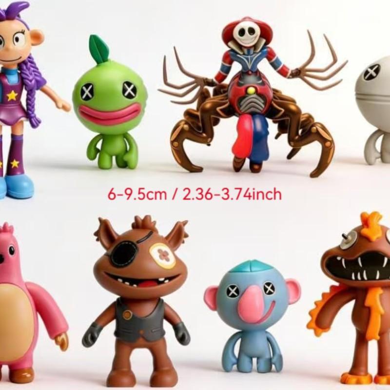 8-Piece Set Boba Tea Game Chapter Five Handmade Doll Model Collectible Figure, Unique Design, Perfect Gift for Fans