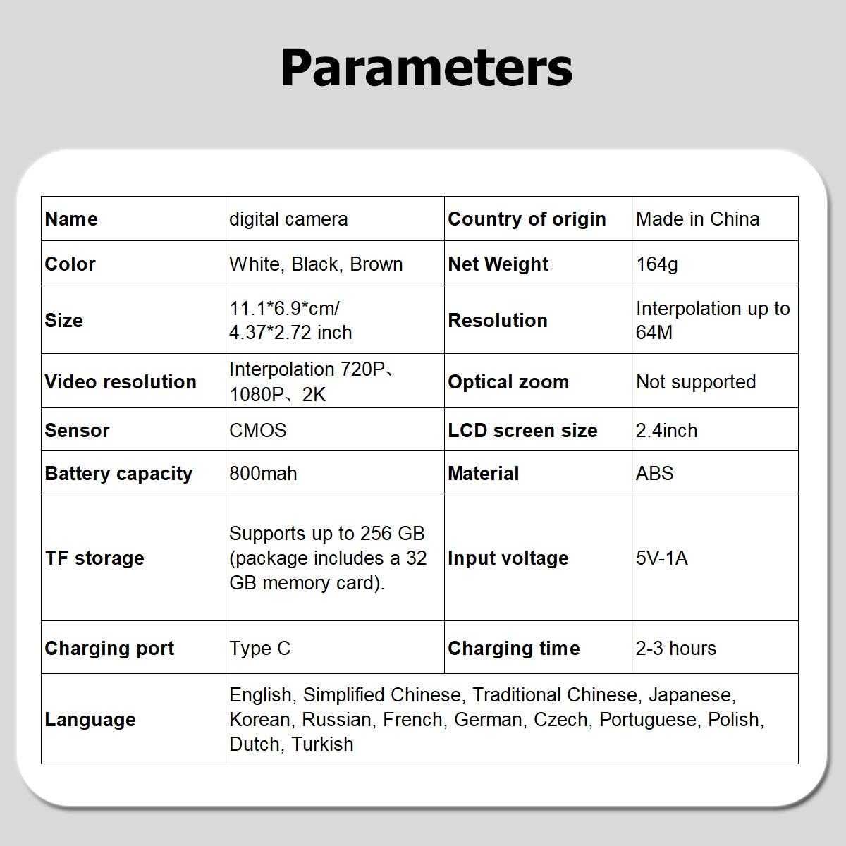Student Camera, Pocket Camera With Crystal Lanyard, Flip Screen Portable Camera For Teens, Entry-Level Digital Camera With 32Gb Memory Card, Camera With Built-In Filter Function, Photo camera, Perfect For Video Recording, Christmas  Thanksgiving