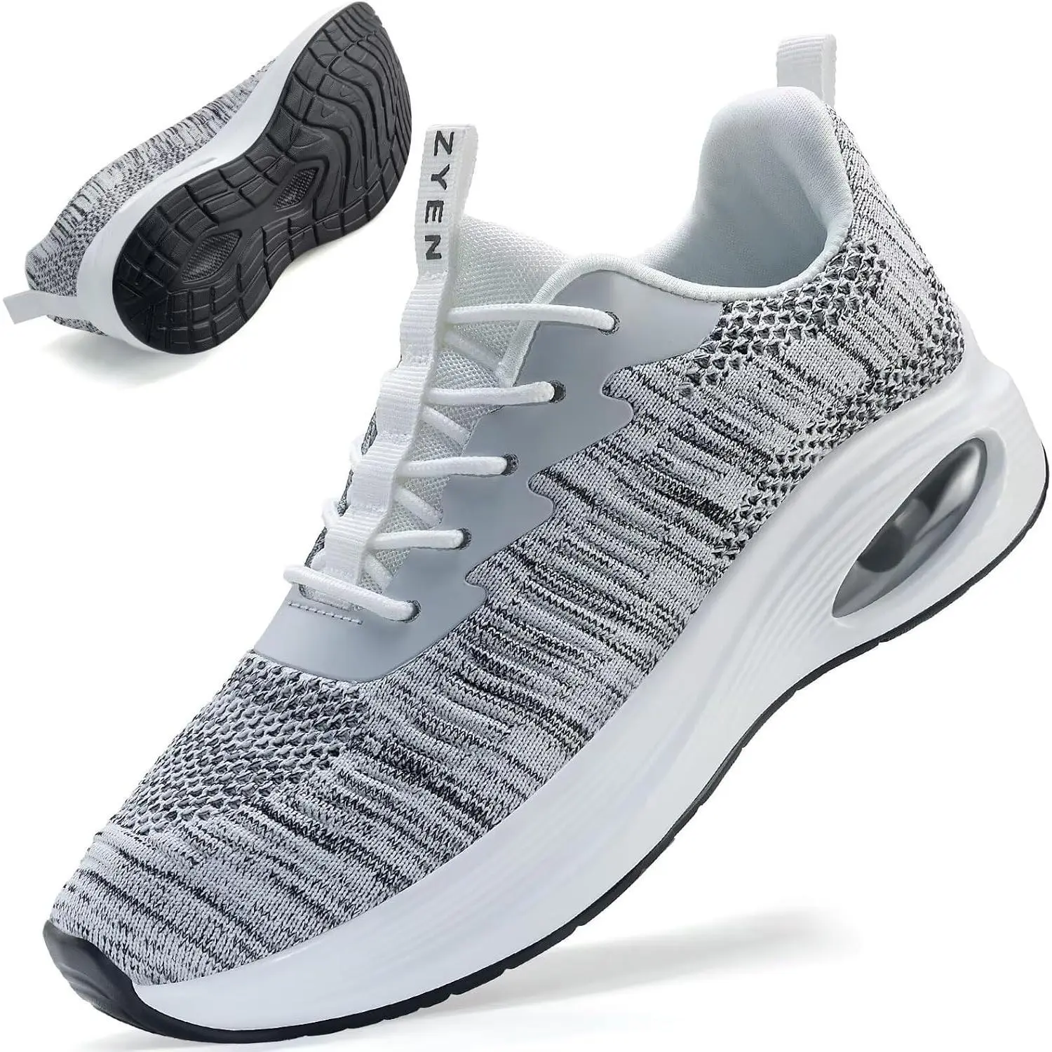 Wide Toe Box Shoes Women Air Cushion Road Running Shoes Extra Wide Width Sneakers Arch Support Gym Athletic Tennis Sneakers Lightweight Breathable Walking Shoes
