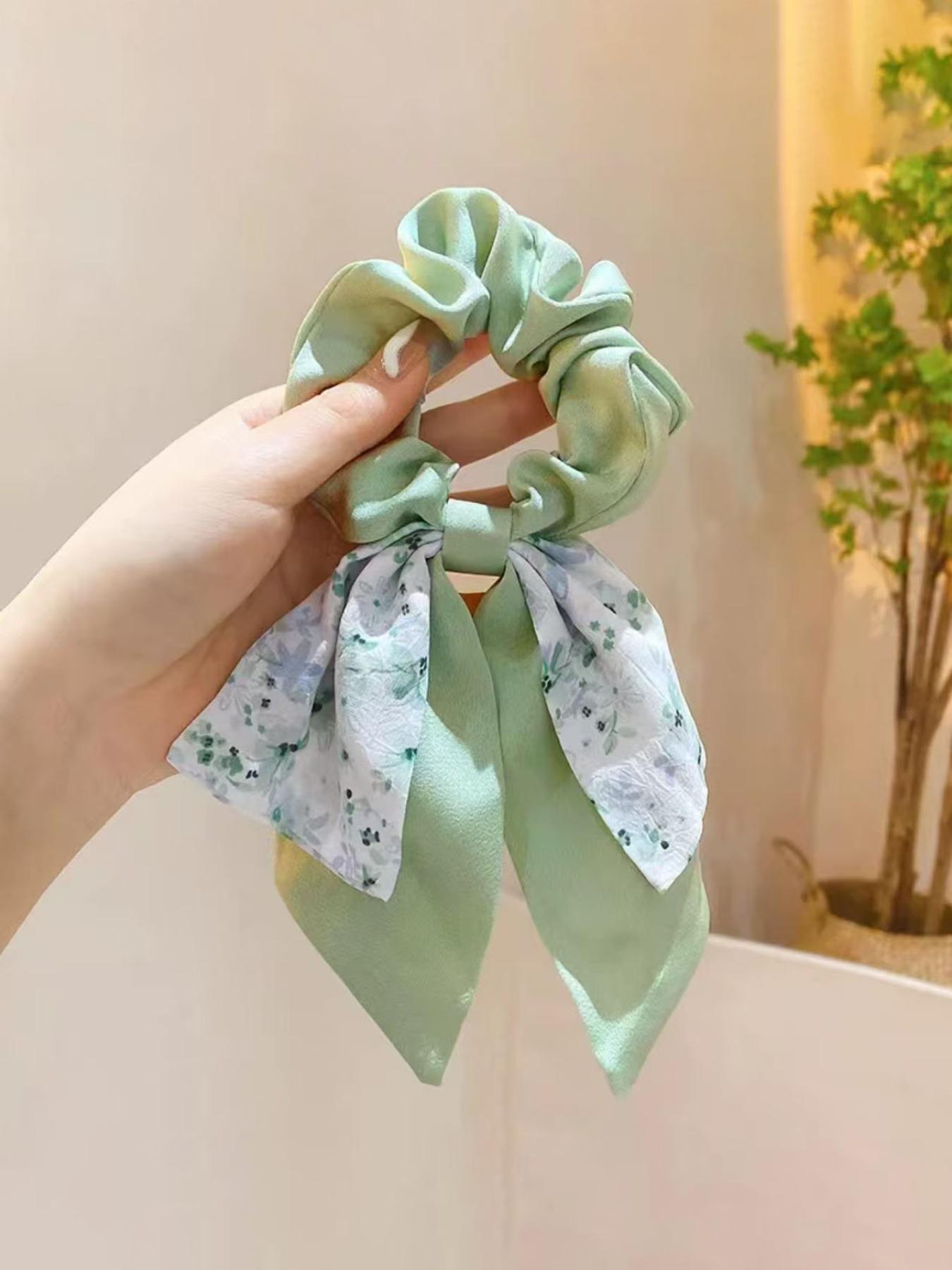 Cute Floral Butterfly Hair Tie, Soft Elastic Design for Girls, Ideal for Spring & Summer Hairstyles, Gentle on Hair