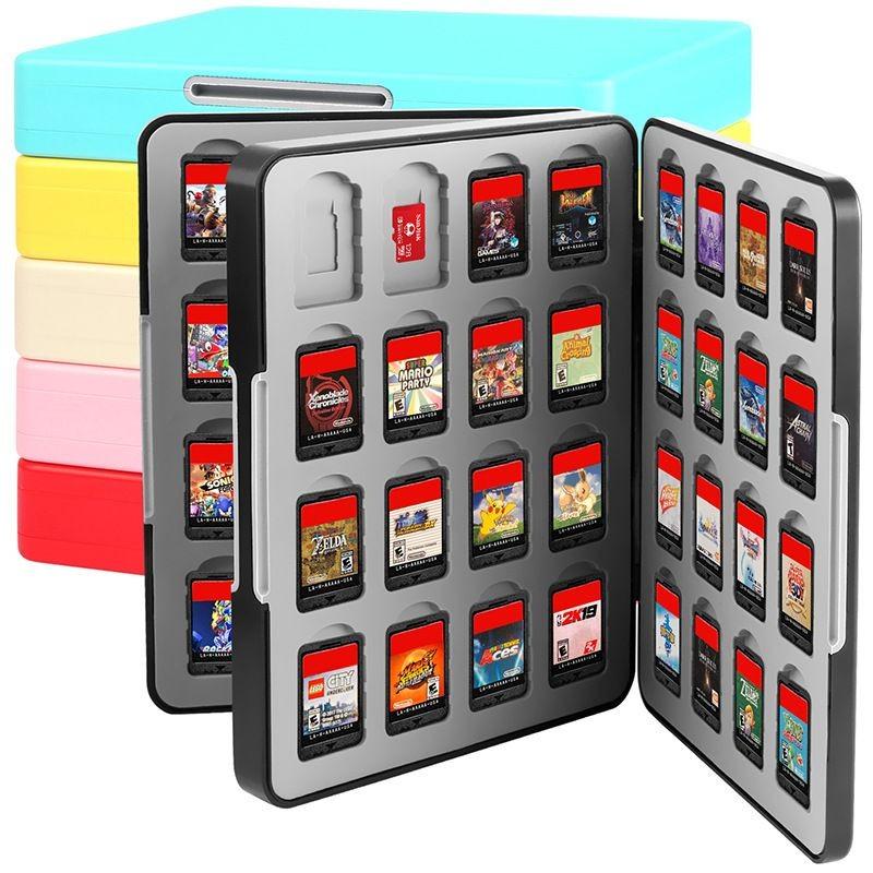 Large Capacity Switch Game Cartridge Box, Magnetic Shockproof Card Case, Compatible with Ns/TF Cards, Exclusive for Gamers