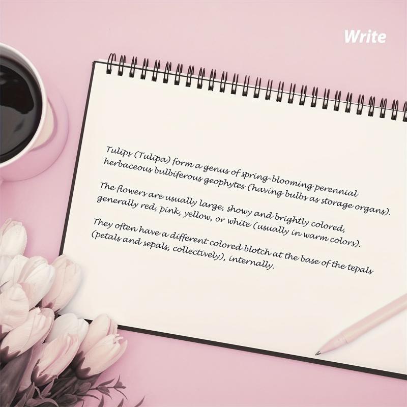 2-Pack Blank Spiral Notebook Set, Kraft Paper Soft Cover Journal, Sketchbook Diary, Student Office Travel Supplies