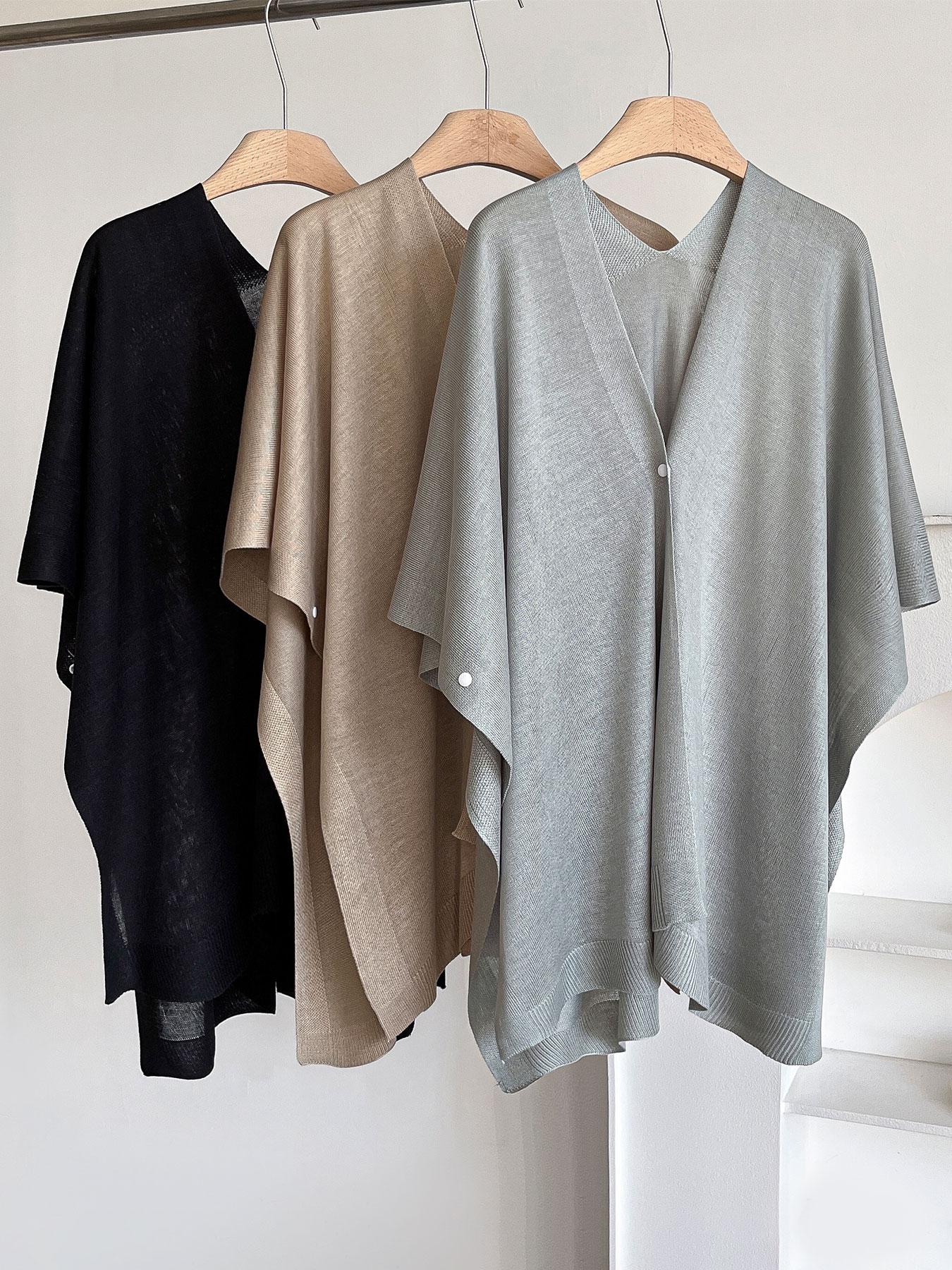 Women's Elegant Solid Color Shawl, Casual Soft Shawl, Soft Comfortable Fashion Accessory, Versatile Vintage Style, Perfect for Daily Wear