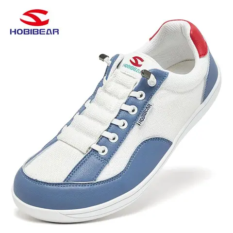 HOBIBEAR Barefoot Walking Shoes for Women-Men - Wide Toe Box, 0-Drop Freedom, Lightweight, Wide Fit, Breathable, Mudready Tread, Neutral Colors, Easy Styling, Comfortable and Supported, Grips Any Surface, All Seasons, Gym/Trail Use