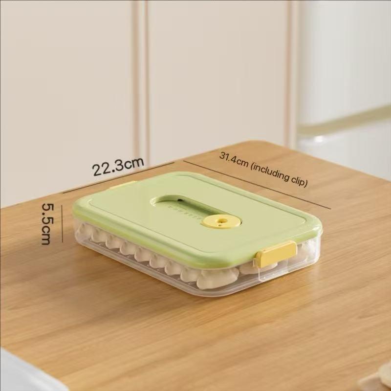 Egg Storage Box Fridge Sealed Timer Freshness Container Multi-Layer Egg Holder Rack Plastic Transparent with Lid