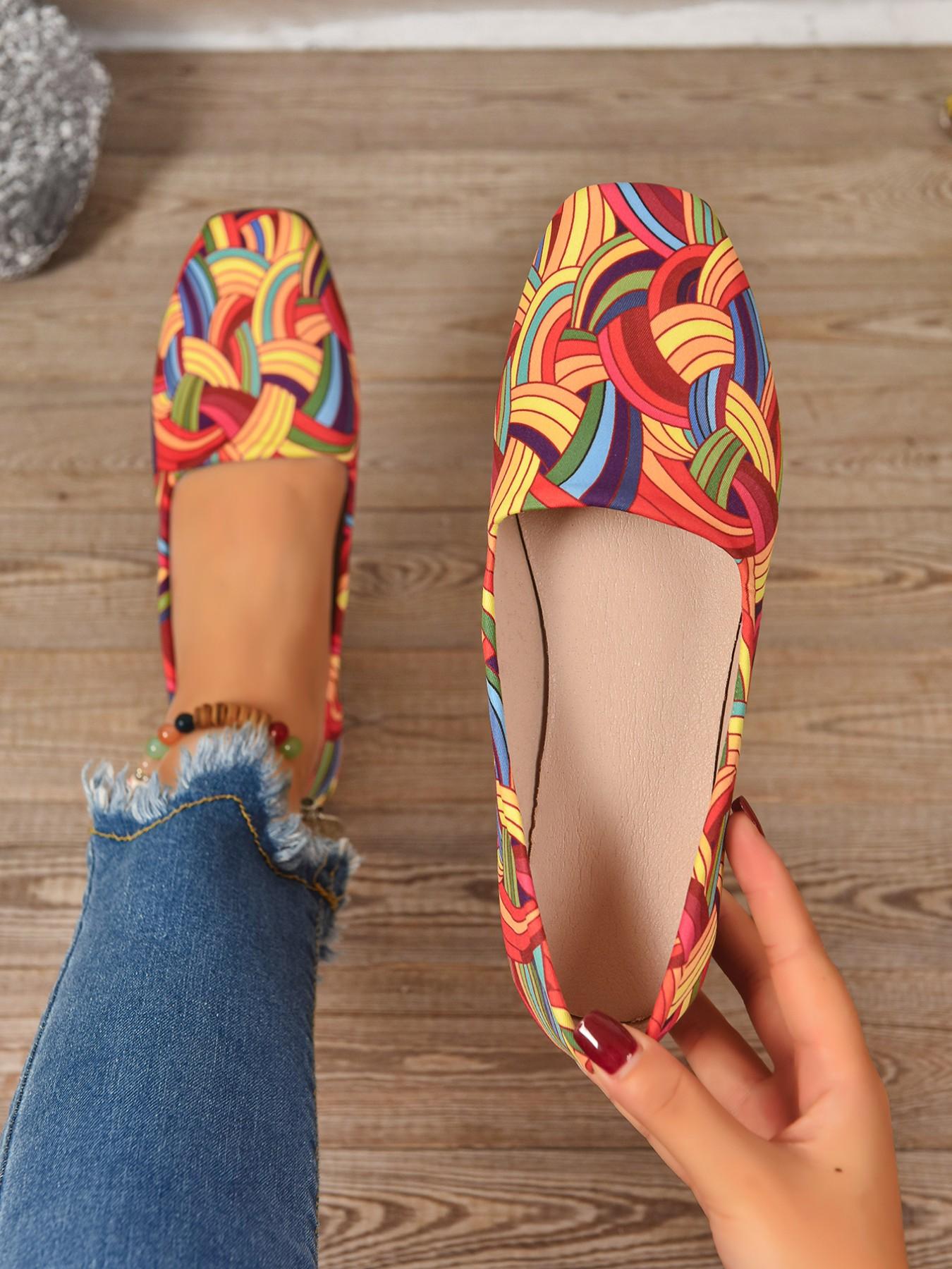 Women's Solid Color Ballet Flats, Comfortable Breathable Casual Shoes, Lightweight Easy Wear Ladies & Girls Footwear, Slip Ins Shoes