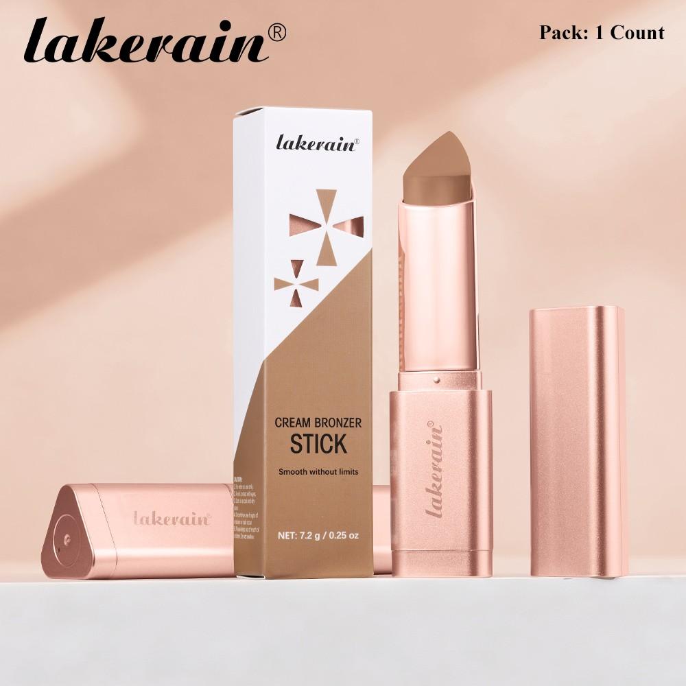 Lakerain 5 Colors Beauty Bronzer Cream Bronzer Stick Bronze Contour Stick, Long-Lasting Wear, Nourishing & Moisturizing, Waterproof & Sweatproof, Sculpted Natural Face Makeup, Summer Vibe, Suitable For Daily And Travel Use