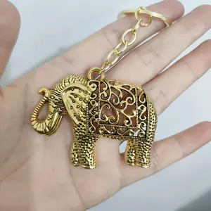 1-2pcs Handmade Elephant Zinc Alloy Keychain |   Elegant Halloween Gift for Boyfriend