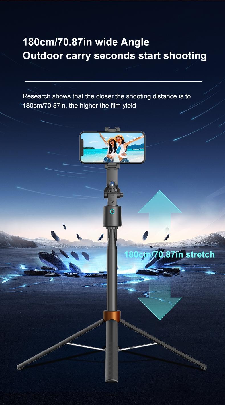 Extendable Selfie Stick Tripod with Remote, Portable Phone Stand for Travel & Vlog, Ideal for Capturing Perfect Shots On-The-Go