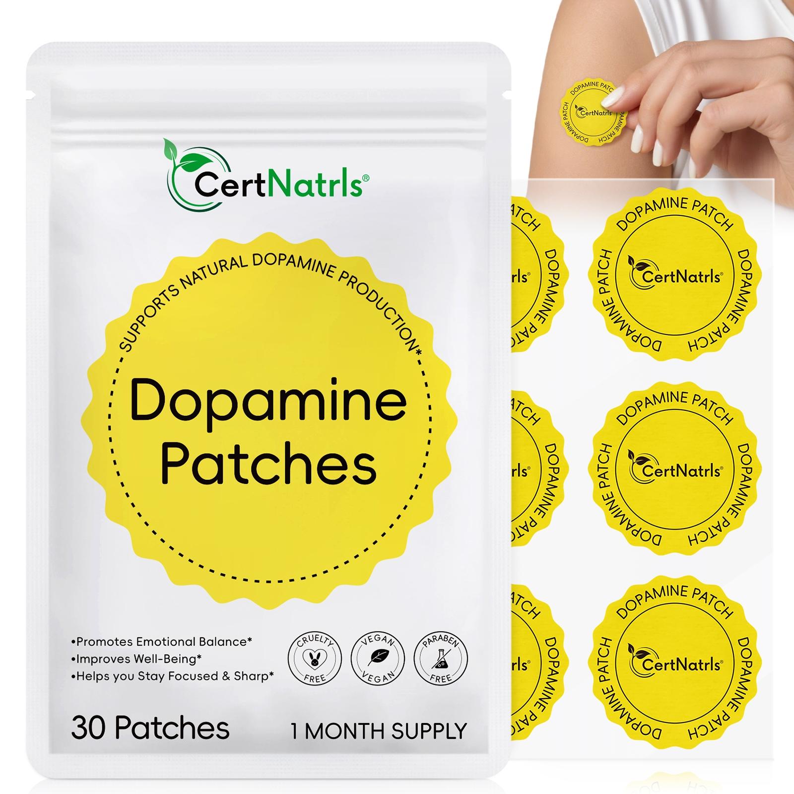 Dopamine Patch Set, Emotion Balance & Focus Booster Patches, Emotion Balancing, Wearable Health Care for All Ages, Office & Sports Use, 30 Sheets Per Pack