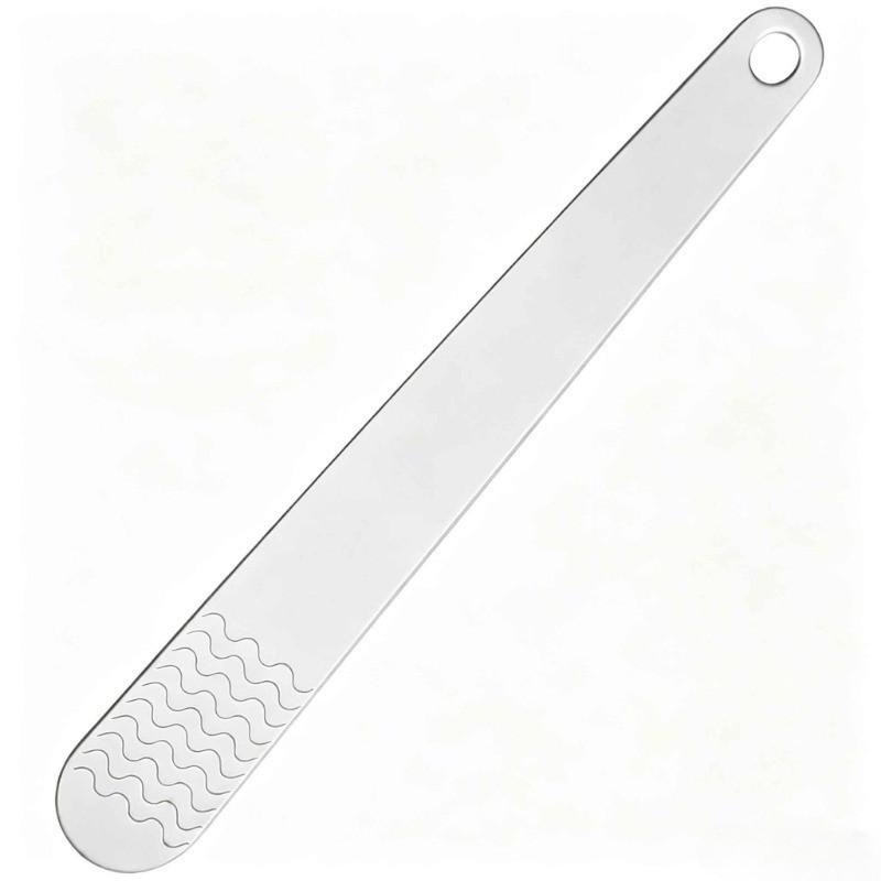 1/2Pcs 304 Stainless Steel Dumpling Filling Spoon Anti-Slip Wave Pattern Stuffing Scoop Household Bun Wonton Filler Mixing Tool