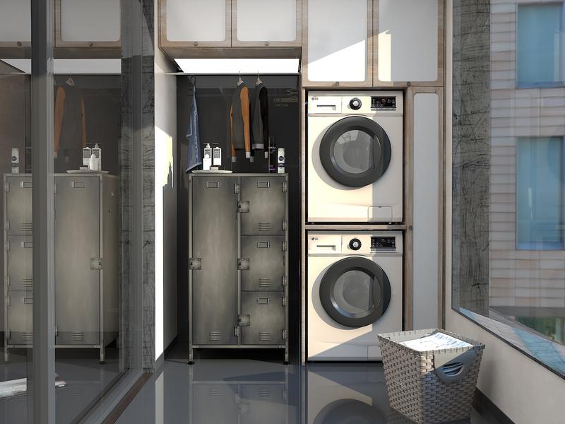 Yizosh Metal Locker with 1 Lockable Door, Industrial Black Steel Storage Locker, 55.1" L x 15" W x 18" D, Modern Style, Perfect for Office, School, Gym, Home Storage