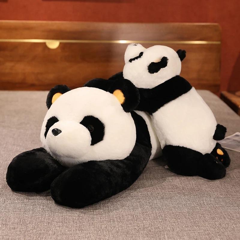 50cm Giant Panda Plush Toys Soft Sleep Pillow Cartoon Animal Bear Stuffed Baby Doll Classic Kids Birthday Christmas Gifts