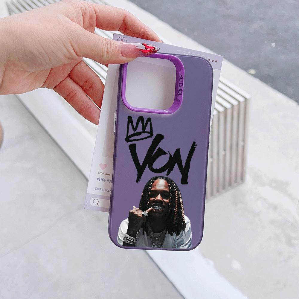 Popular and funny K-King Von Phone Case Suitable for iPhone 17 16e 16 15 14 13 12 11 Mini Pro Max Air X XR XSMAX 8 7 Plus Anti Fall Matte Back Cover